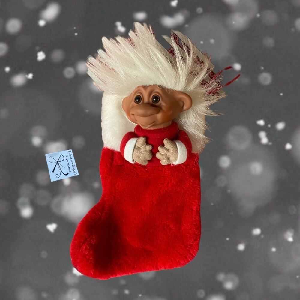 Vintage Trolls Item No. Y1255 Doll Stocking